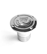 VETUS Deck entry "DIESEL FUEL", chromium plated brass for hose Ø 50 mm, cover Ø 85 mm, ring, L= 80 mm FCAPDF50